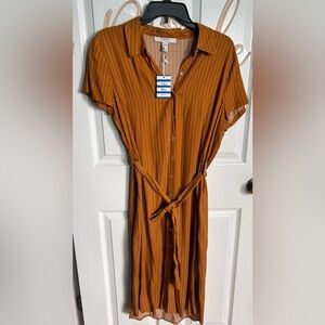 Forever 21 button down stripped dress